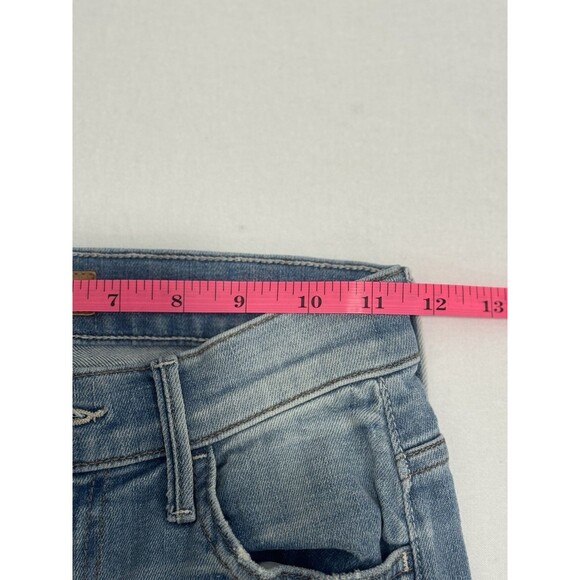 MOTHER The Insider Crop Step Fray Jeans Womens 26 Shake Well Made In USA - Picture 5 of 9